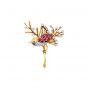 Ruby and Diamond Bird Brooch - 02020752 | Heming Diamond Jewellers | London