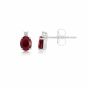 Ruby and Diamond Earrings - 00025070 | Heming Diamond Jewellers | London