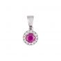 Ruby and Diamond Pendant - 00022725 | Heming Diamond Jewellers | London