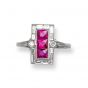 Ruby & Diamond Ring - 02021323 | Heming Diamond Jewellers | London