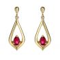 Ruby Drop Earrings - 00020958 | Heming Diamond Jewellers | London