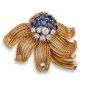 Sapphire and Diamond Brooch - 02020993 | Heming Diamond Jewellers | London