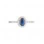 Sapphire and Diamond Cluster Ring - 00022706 | Heming Diamond Jewellers | London