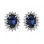 Sapphire And Diamond Earrings - 02020839 | Heming Diamond Jewellers | London