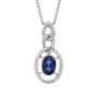 Sapphire and Diamond Pendant - 00019712 | Heming Diamond Jewellers | London