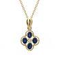 Sapphire Cluster Pendant - 00020985 | Heming Diamond Jewellers | London