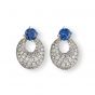 Sapphire & Diamond Earrings - 02021394 | Heming Diamond Jewellers | London