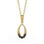 Sapphire Drop Pendant - 00020284 | Heming Diamond Jewellers | London