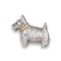 Scottie Dog Brooch - 02024137 | Heming Diamond Jewellers | London
