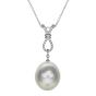 South Sea Pearl and diamond drop pendant - 00021185 | Heming Diamond Jewellers | London