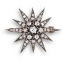 Victorian Diamond Star Brooch - 02024099 | Heming Diamond Jewellers | London