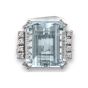 Vintage Aquamarine and Diamond Ring - 02024468 | Heming Diamond Jewellers | London