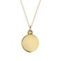 Yellow Gold Disc Pendant - 00020815 | Heming Diamond Jewellers | London