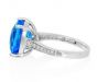 Blue Topaz and Diamond Ring - 02023584 | Heming Diamond Jewellers | London