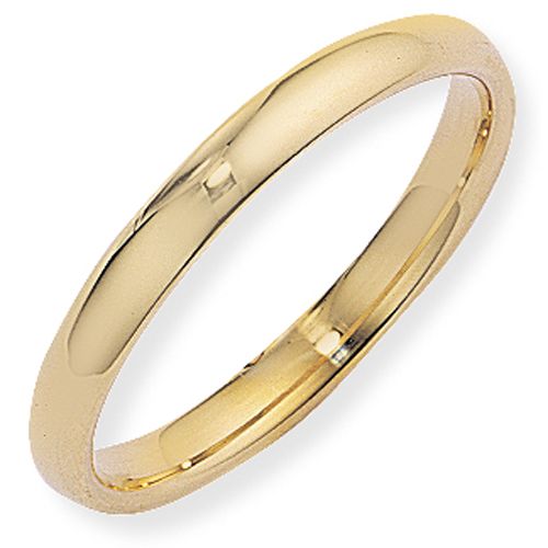 18ct Yellow Gold 3mm Court Shape Wedding Ring - 00020568 | Heming Diamond Jewellers | London