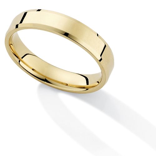 18ct Yellow Gold 3mm Flat Court Shape Wedding Ring - 00018932 | Heming Diamond Jewellers | London