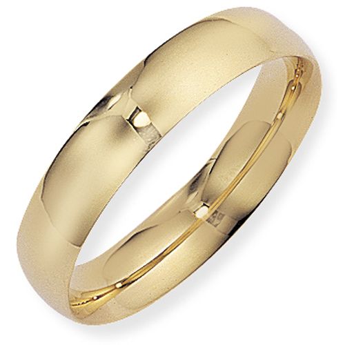 9ct Yellow Gold 5mm Court Shape Wedding Ring - 00020577 | Heming Diamond Jewellers | London