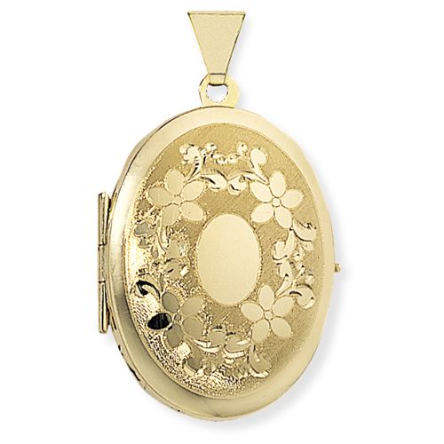 9ct Yellow Gold Locket - 00020764 | Heming Diamond Jewellers | London