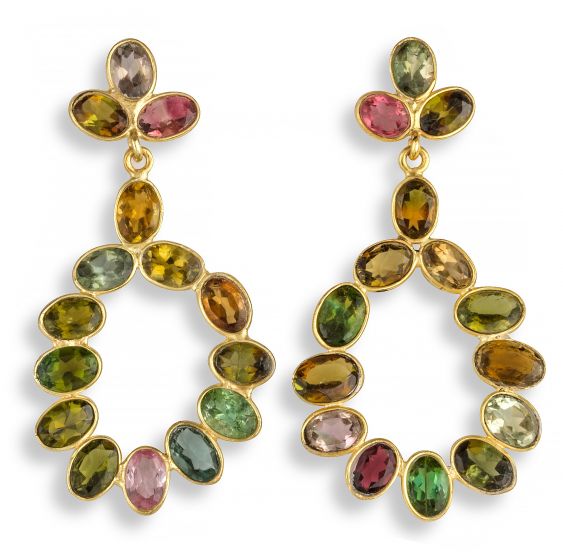 Tourmaline Earrings - 00024940 | Heming Diamond Jewellers | London