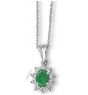 Emerald and Diamond Pendant
