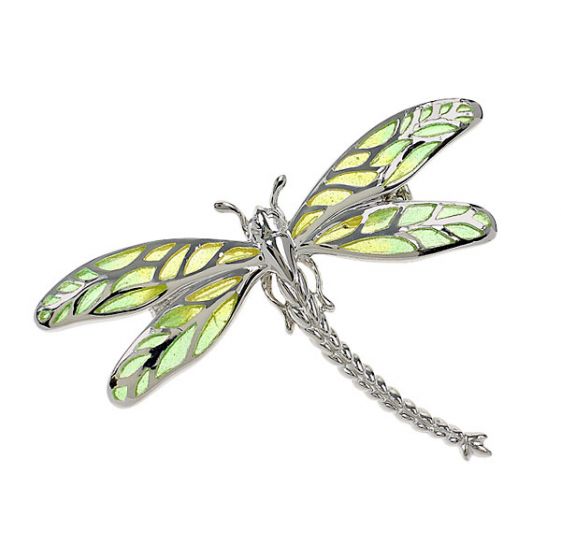 Enamel Dragonfly Brooch - 00021594 | Heming Diamond Jewellers | London