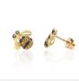 Citrine and Diamond Bee Earrings - 02024484 | Heming Diamond Jewellers | London