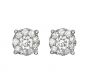 Diamond Cluster Earrings - 00020503 | Heming Diamond Jewellers | London