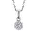 0.12ct Diamond Cluster Pendant - 00020352 | Heming Diamond Jewellers | London