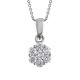 0.50ct Diamond Cluster Pendant - 00020353 | Heming Diamond Jewellers | London