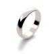 18ct White Gold 4mm D-Shaped Wedding Ring - 00018971 | Heming Diamond Jewellers | London