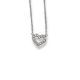 Diamond Heart Pendant - 00023935 | Heming Diamond Jewellers | London