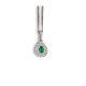 Emerald And Diamond Pendant - 00024221 | Heming Diamond Jewellers | London