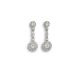 Diamond cluster drop earrings. - 00024577 | Heming Diamond Jewellers | London