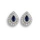 Sapphire And Diamond Earrings - 00024609 | Heming Diamond Jewellers | London