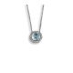 Blue Topaz And Diamond pendant - 00024663 | Heming Diamond Jewellers | London