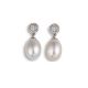 Pearl And Diamond Drop Earrings - 00024768 | Heming Diamond Jewellers | London