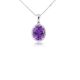 Amethyst and Diamond Pendant - 00025052 | Heming Diamond Jewellers | London