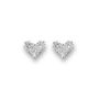 1.20ct Diamond Heart Shape Cluster Earrings. - 00025350 | Heming Diamond Jewellers | London