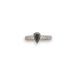 Black Spinel and Diamond Ring