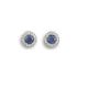 Sapphire and Diamond halo earrings. - 02023837 | Heming Diamond Jewellers | London