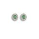 Emerald and Diamond cluster earrings. - 02023840 | Heming Diamond Jewellers | London