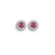 Ruby and Diamond cluster earrings. - 02023841 | Heming Diamond Jewellers | London