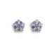 Tanzanite and Diamond cluster earrings. - 02023846 | Heming Diamond Jewellers | London