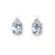 Aquamarine and Diamond Earrings