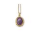 Oval Amethyst Pendant