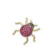 Ruby and BlackDiamond Ladybird Brooch