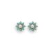 Turquoise and Pearl Cluster Earrings