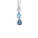 Blue Topaz Drop Pendant