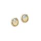 Oval Opal Earrings