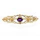Amethyst Bar Brooch - 00020033 | Heming Diamond Jewellers | London